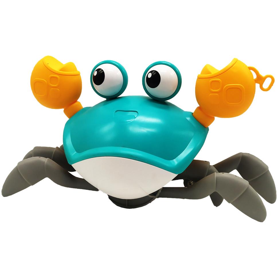 Игрушка детская SUNROZ Краб заводной QC03Y Бирюзовый (SunR34402s45598)
