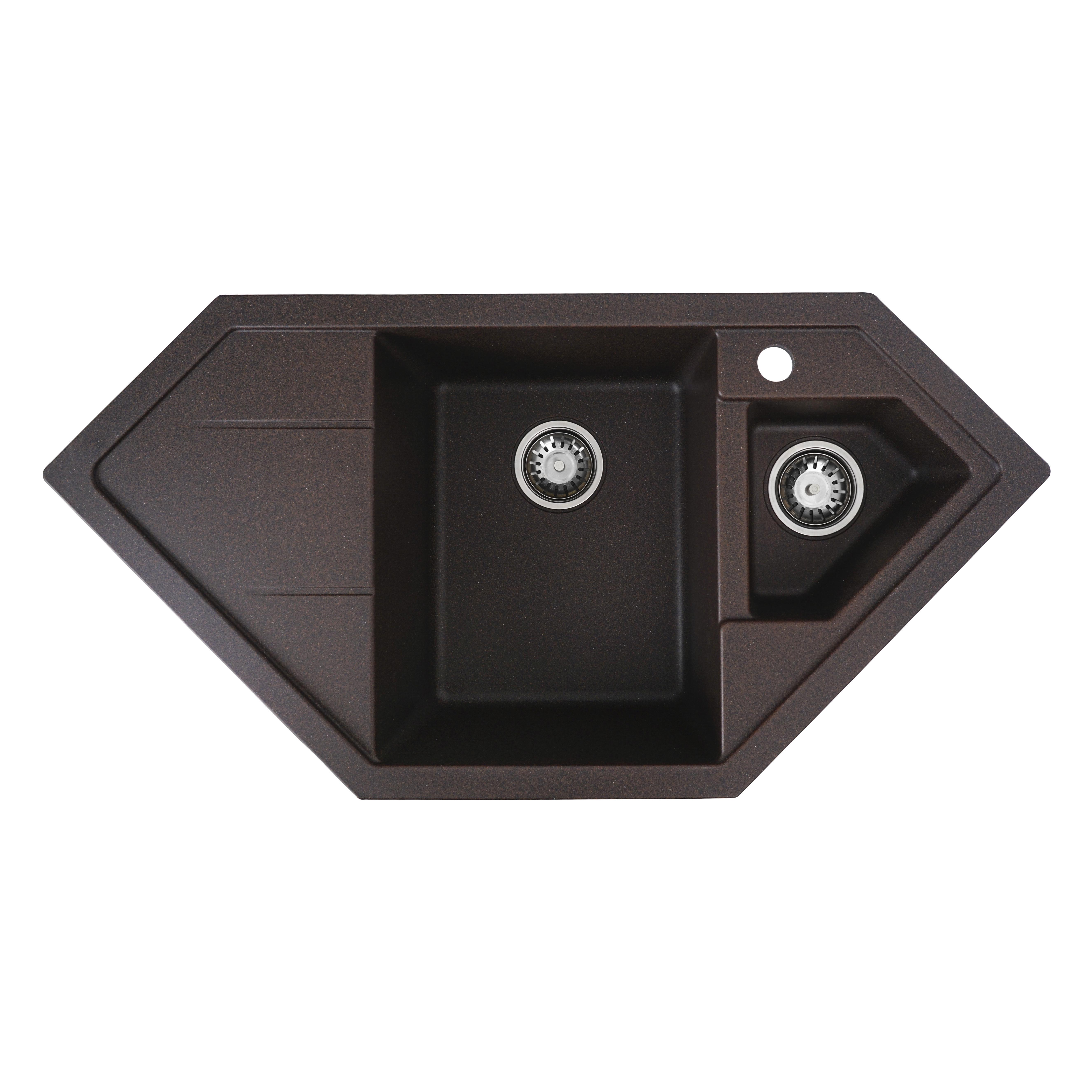 Мойка для кухни Platinum 9950 Pandora гранит матовый Шоколадный