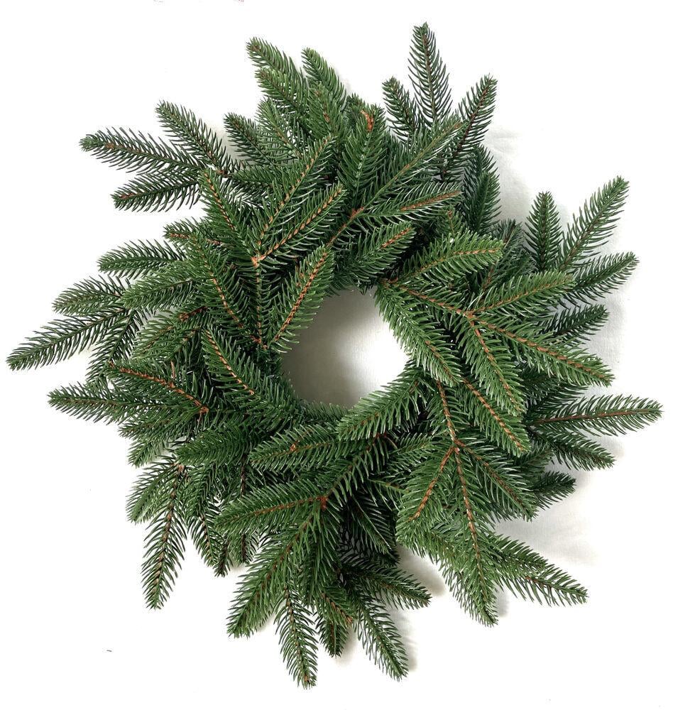 Вінок хвойний різдвяний Classic литий d-40 см зелений