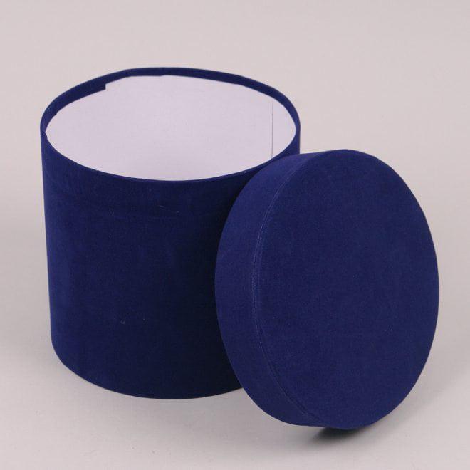 Комплект коробок для цветов Flora велюр 2 шт. Синий (39901) - фото 2 Комплект коробок для цветов Flora велюр 2 шт. Синий (39901) - фото 2