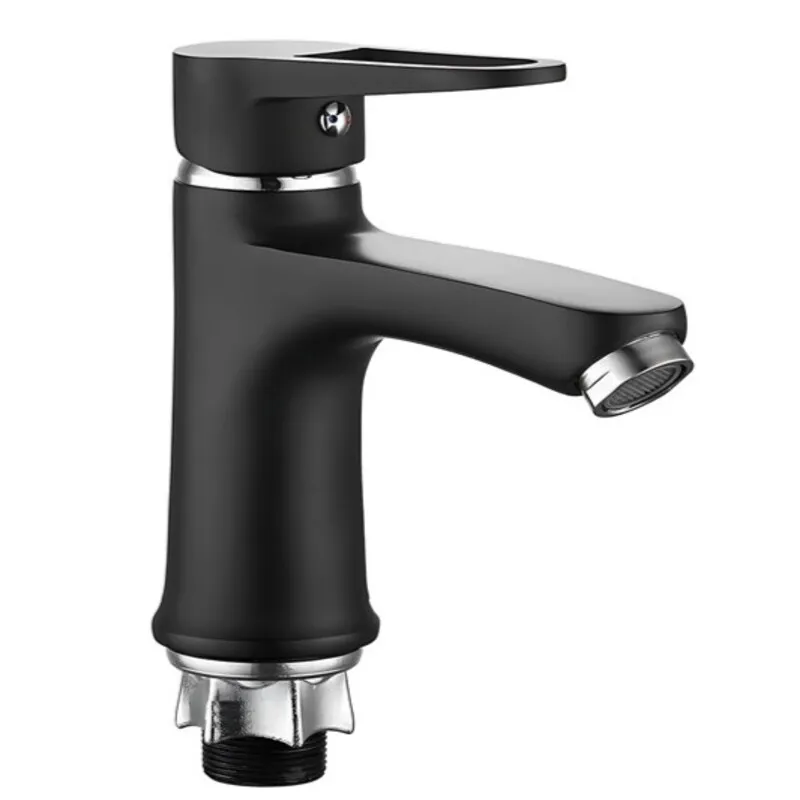 Змішувач для умивальника MIXXUS Elba 001 Nut Black без підведення (MI6578)