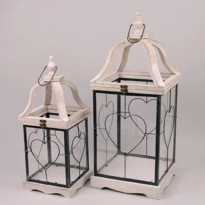 Комплект деревянных фонарей FHQJ23-093 2 шт. (39562) - фото 1 Комплект деревянных фонарей FHQJ23-093 2 шт. (39562) - фото 1