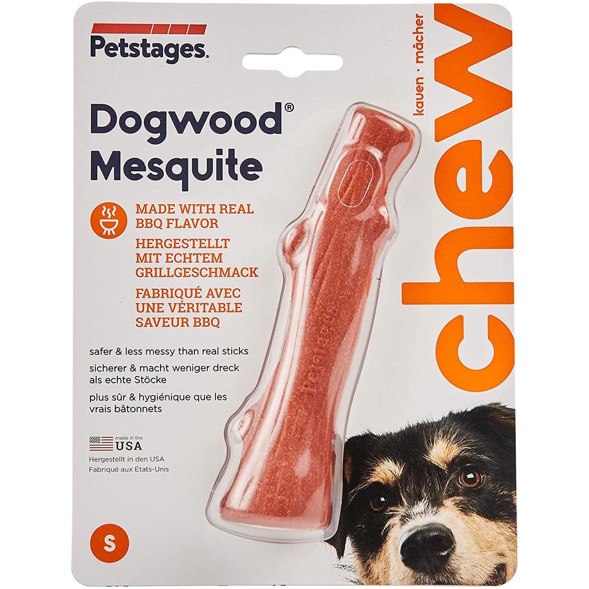 Іграшка для собак Petstages Dogwood Mesquit Міцна гілка з ароматом барбекю з дерева міні (pt30142) - фото 3