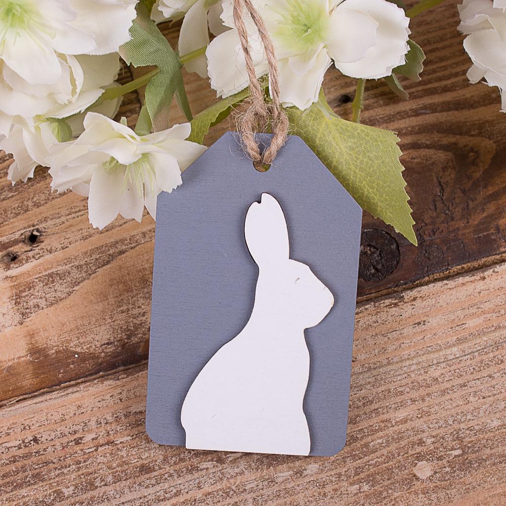 Подвеска бирочка с зайцем (3987)