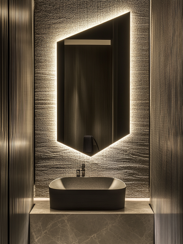 Зеркало Кристалл с подсветкой 60х90 см (10029-6090stW)