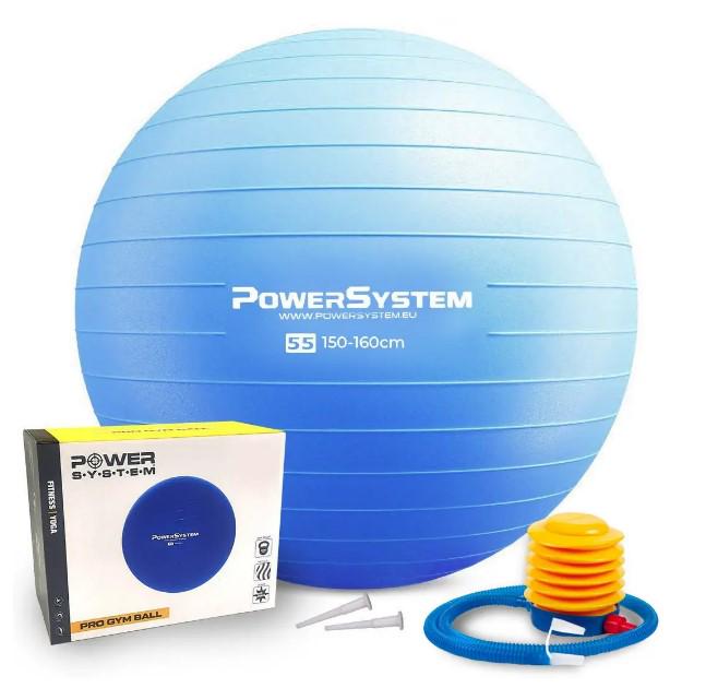 Фітбол для фітнесу Power System PS-4011 PRO Gymball Ø 55 см Blue (PS-4011_55cm_Blue)