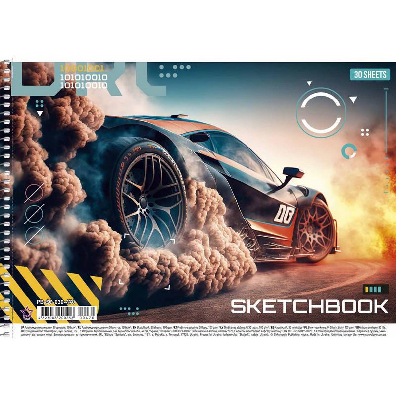 Альбом для малювання Школярик PB-SC-030-470-1 спіраль 30 арк. (RLT42728)