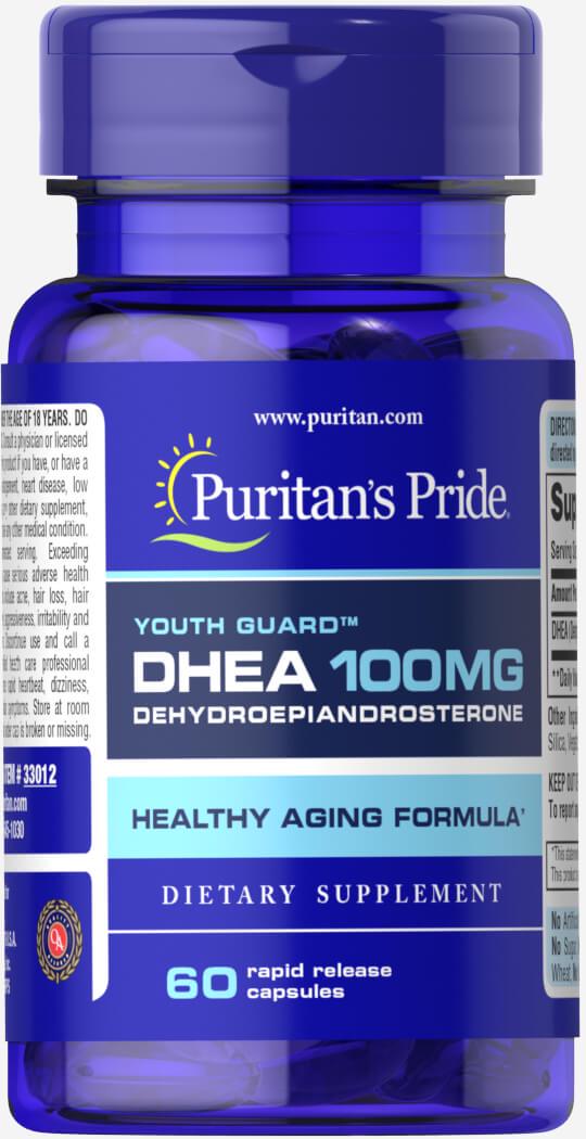 ДГЭА Puritan's Pride DHEA 100 мг 60 Caps