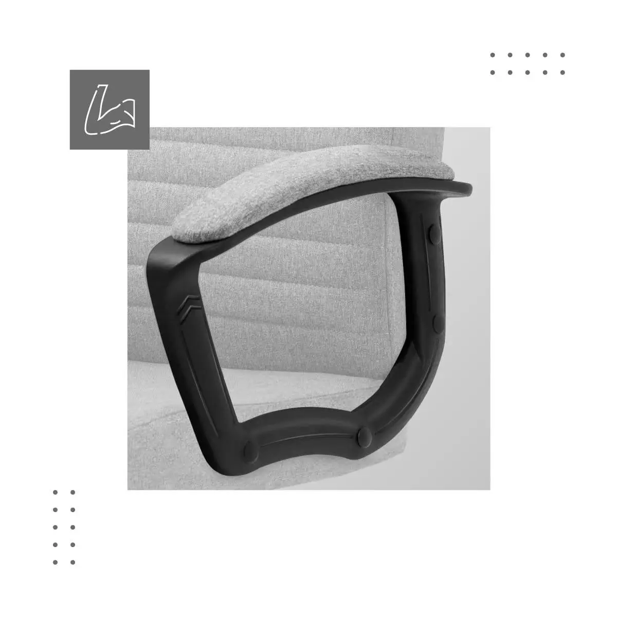 Офисное кресло Markadler Boss 2.5 с механизмом качания TILT до 130 кг Grey (29711648) - фото 6