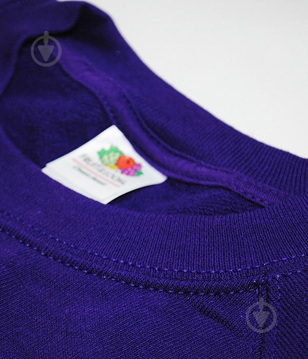 Свитшот Fruit of the Loom Classic raglan sweat L Фиолетовый (0622160PEL) - фото 6