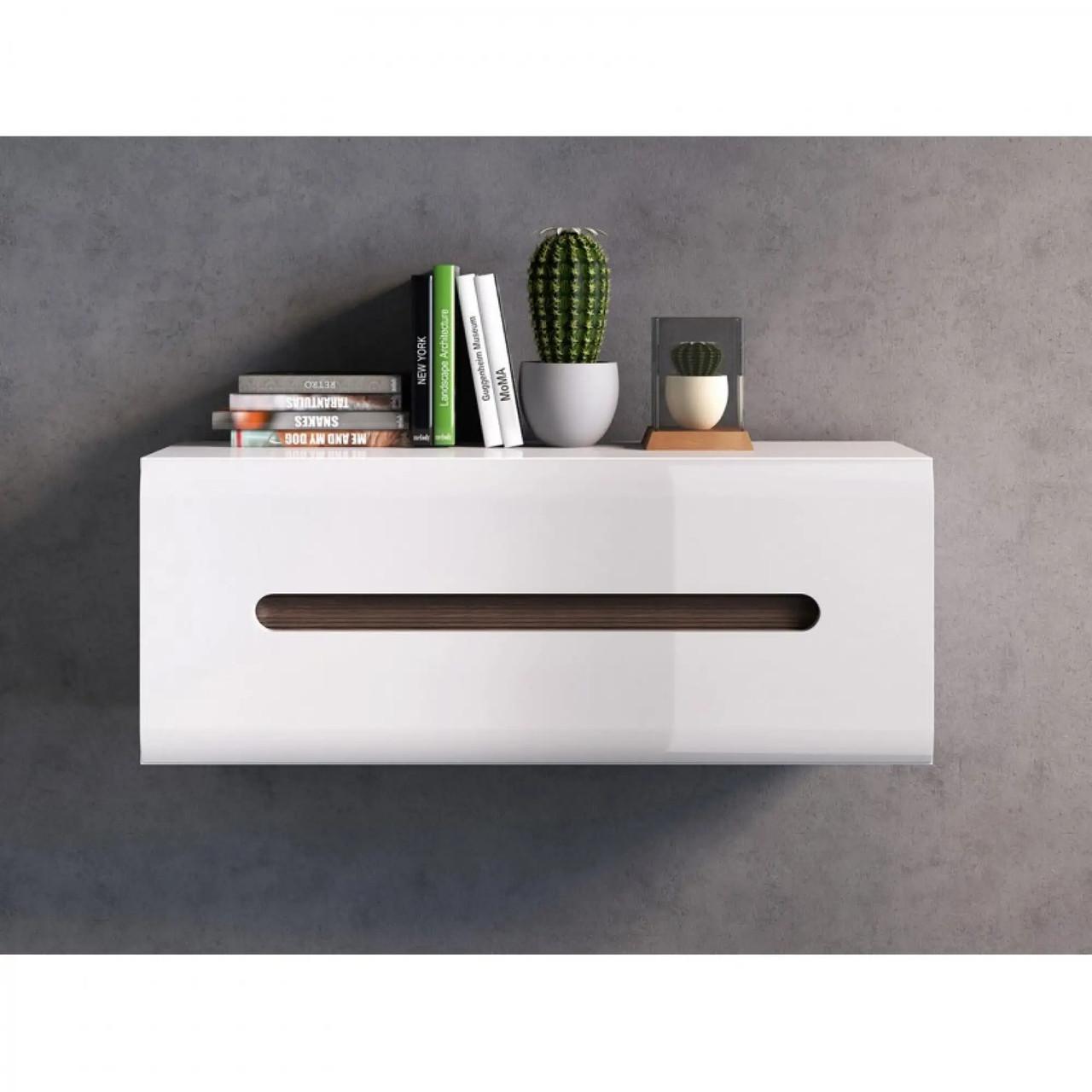 Шафа навісна ВМК Ацтека SFW1K/4/11 Білий/Білий глянець (GRB-1652) - фото 5 Шафа навісна ВМК Ацтека SFW1K/4/11 Білий/Білий глянець (GRB-1652) - фото 5