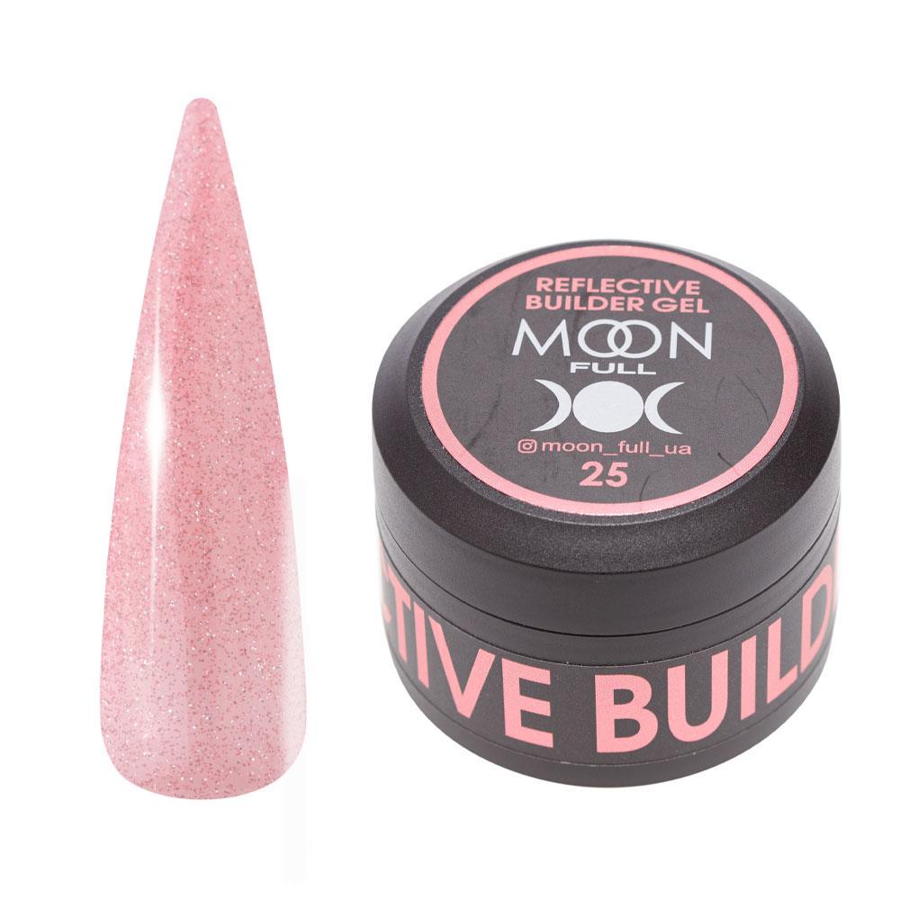 Гель для наращивания световозвращающий Moon Full Reflective Builder Gel №25 30 мл