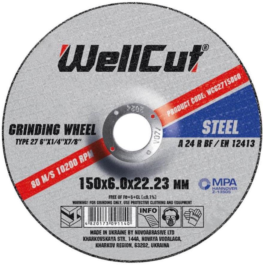 Зачисний диск WellCut 150х6х22,23 мм (23198)
