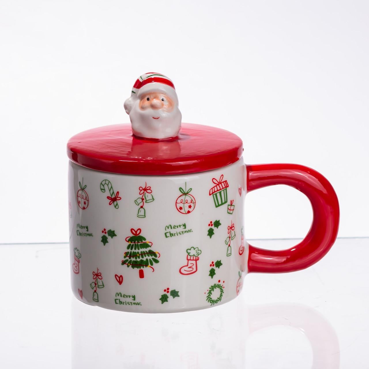 Чашка з кришкою Merry Christmas 350 мл (CR-1-20)