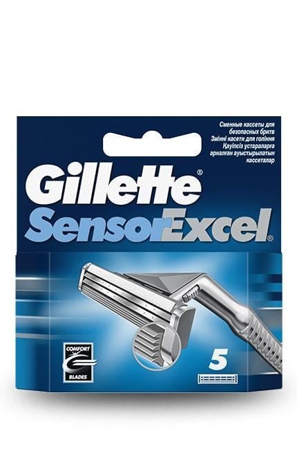 Сменные кассеты для бритья Gillette Sensor Excel 5 шт. (GS5S)