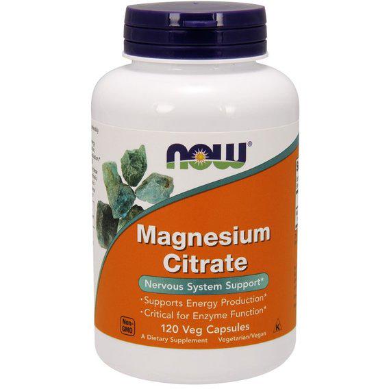 Мікроелемент Магній NOW Foods Magnesium Citrate 120 Veg Caps