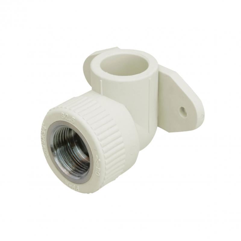 Уголок Blue Ocean PPR ВР настенный с креплением 25 мм х 3/4" 90° (SD00010043)