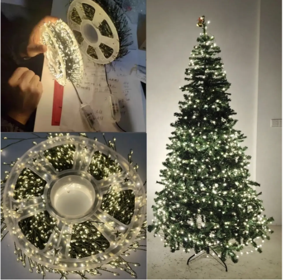 Гірлянда Колючка-мішура 600 LED на мідному дроті 220 В 20 м Теплий білий (20 Mishura 600) - фото 2 Гірлянда Колючка-мішура 600 LED на мідному дроті 220 В 20 м Теплий білий (20 Mishura 600) - фото 2