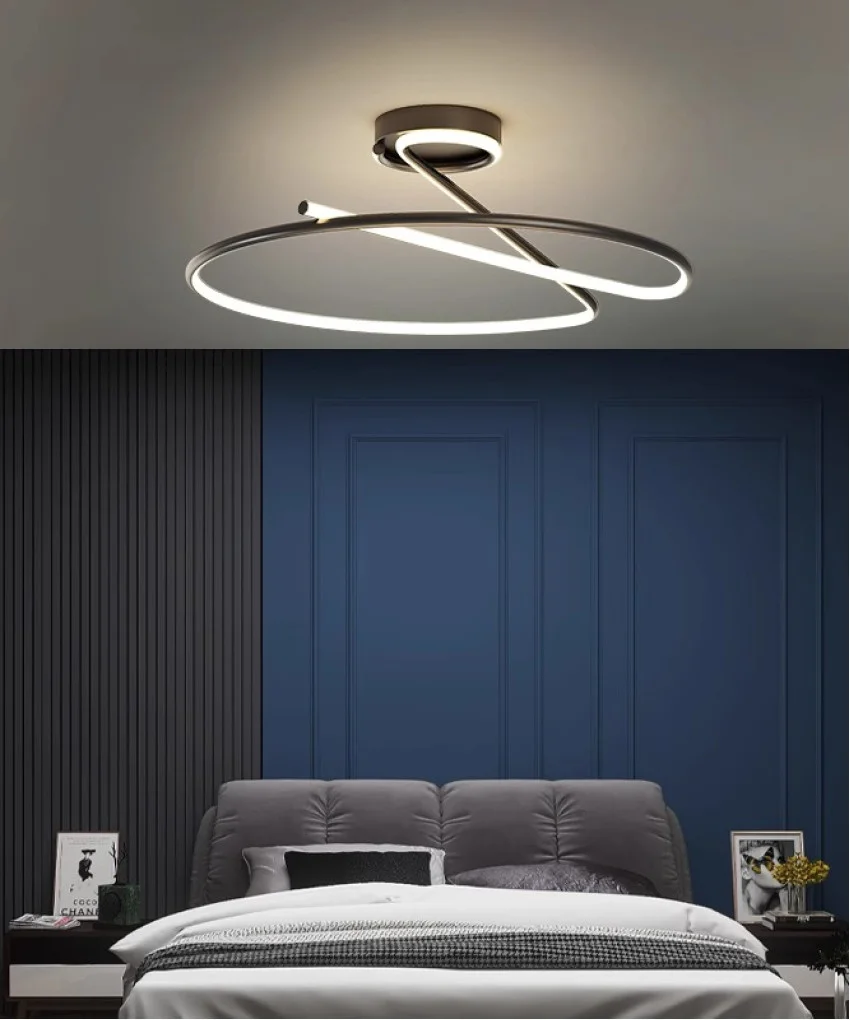 Стельовий світильник Silver Loop LED 34W Чорний (SDLC-00038)