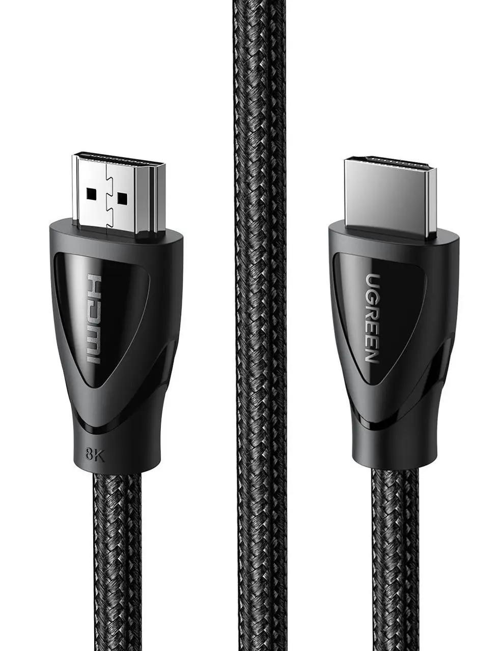 Кабель видео UGREEN HDMI 2.1 8K 3D 48Gbps HDR 1 м Black (HD140)