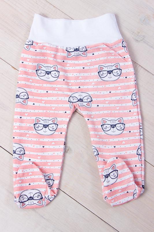 Ползунки ясельные для девочки Носи свое Евро Котики 80 см Персиковый (5034-024-5-v15)