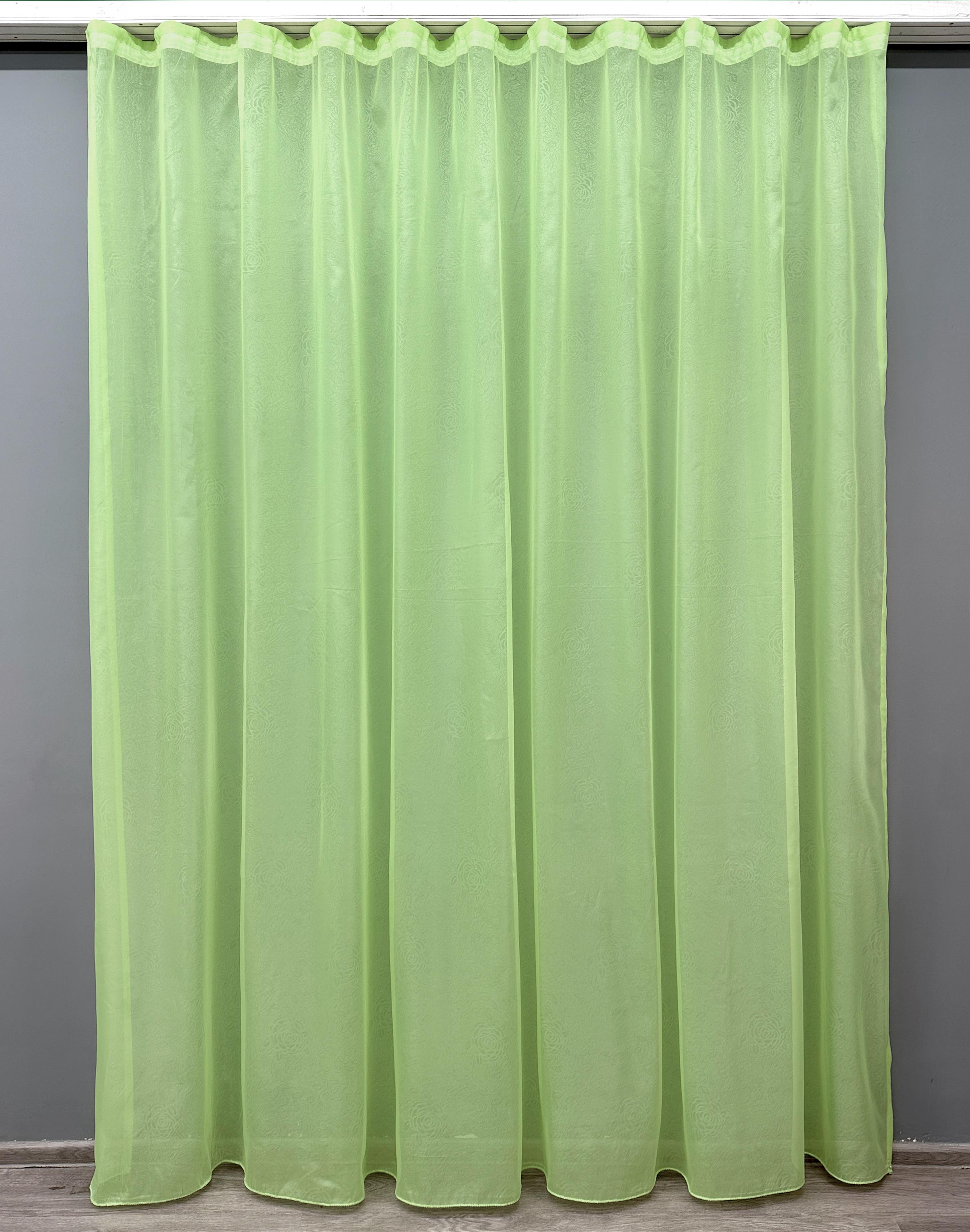 Тюль VR-Textil 004т Органза с принтом Цветы 300х270 см Салатовый (42-0526) Тюль VR-Textil 004т Органза с принтом Цветы 300х270 см Салатовый (42-0526)