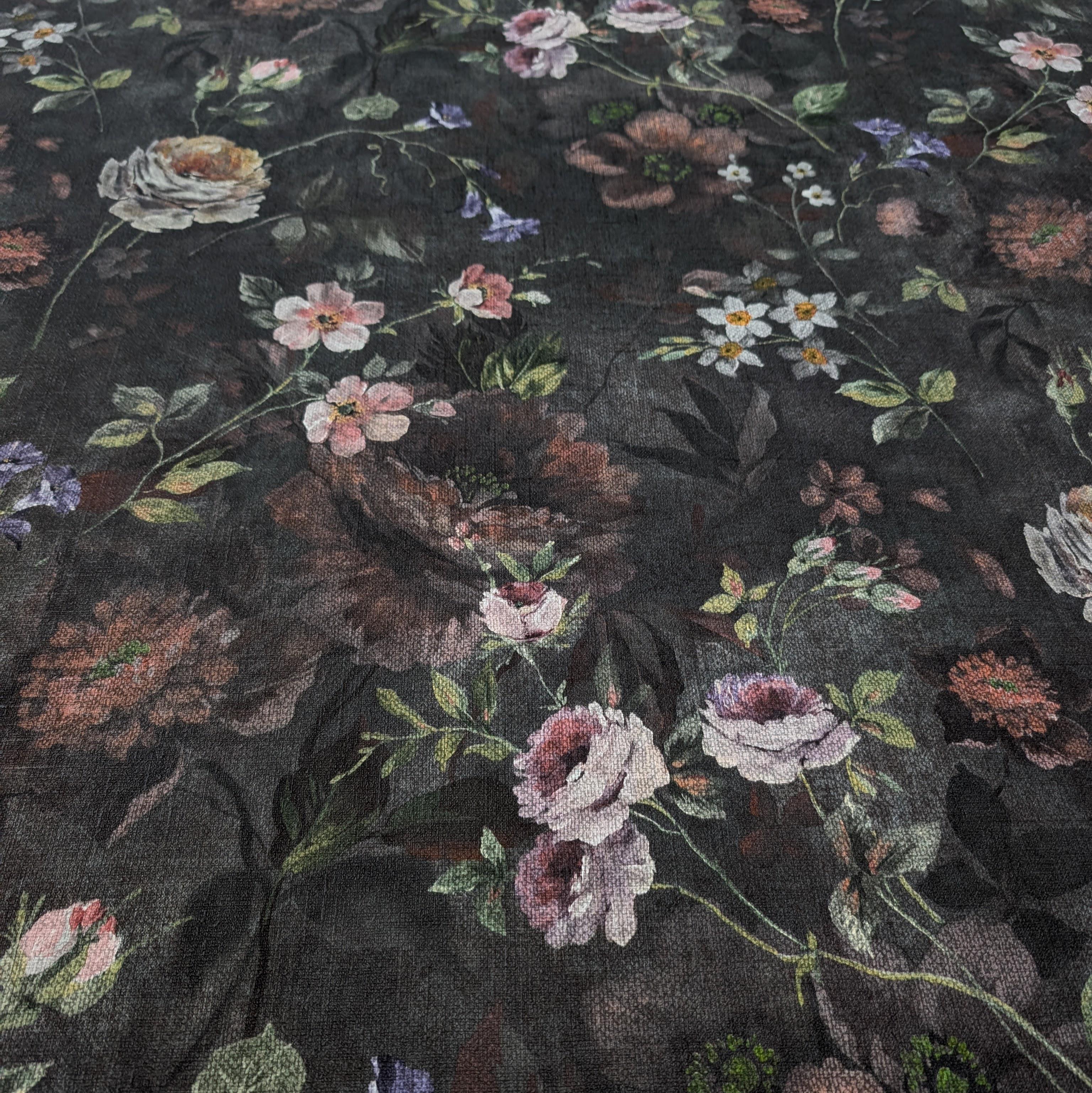 Обои виниловые на флизелиновой основе A.S. Creation Perfect 38752-1 Цветы 1 м Графитовый (28446516) - фото 2