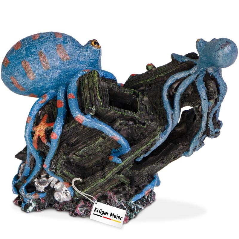 Декорация сокровища осьминога Kruger Meier Octopus Treasure 14x5,5x11,5 см (KM151012)