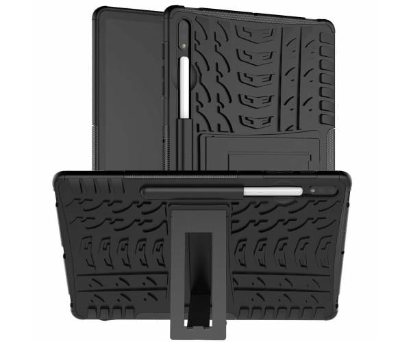 Чехол бронированный Armored Case для Samsung Galaxy Tab S7 Plus/S8 Plus T970 Черный - фото 1 Чехол бронированный Armored Case для Samsung Galaxy Tab S7 Plus/S8 Plus T970 Черный - фото 1