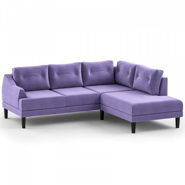 Диван угловой Шик Галичина Эден дерево/текстиль Фиолетовый