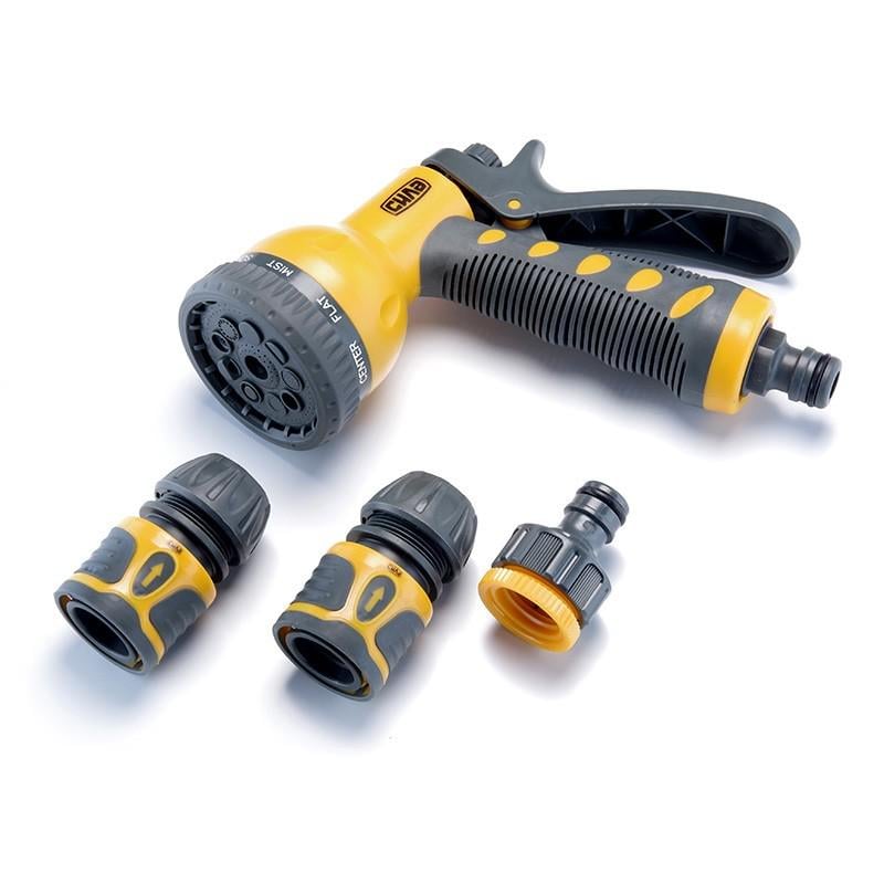 Пістолет-розпилювач Сила 9 режимів конектори: 1/2 аквастоп 1/2 адаптер 1/2+3/4 (551284)