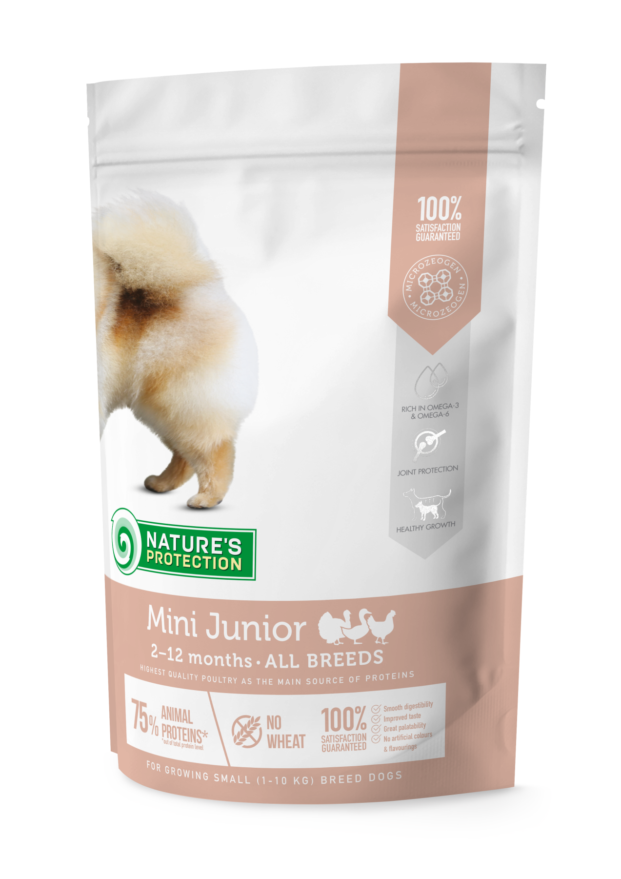 Корм сухий Nature's Protection Mini Junior Small Breeds для цуценят малих порід 0,5 кг