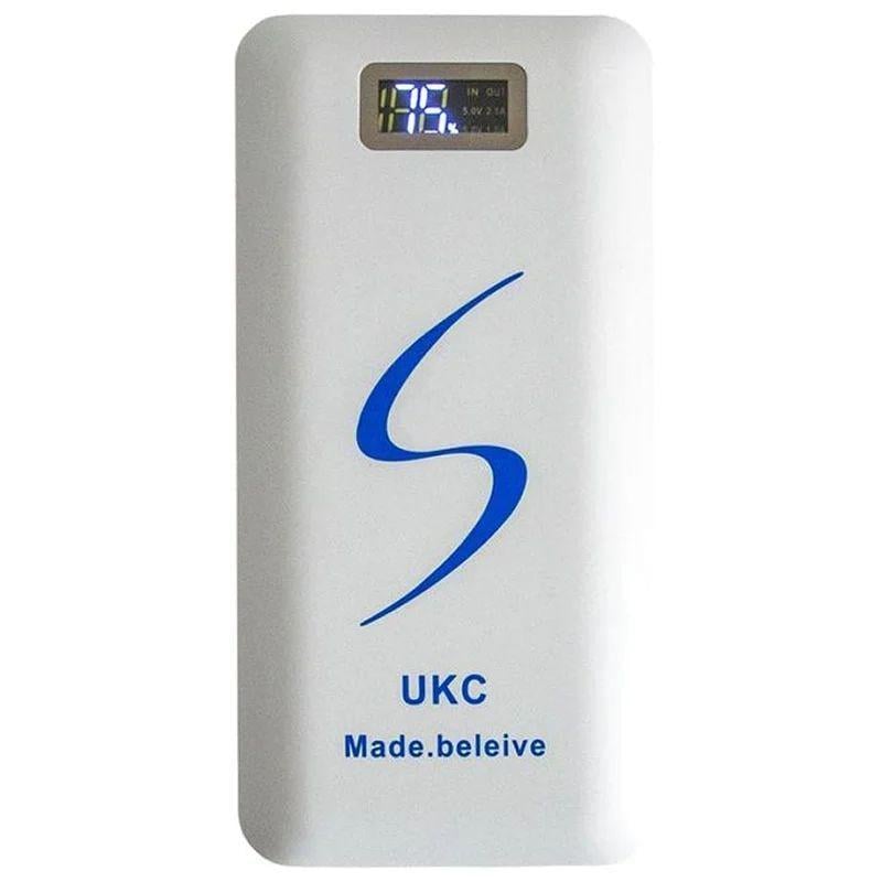 Повербанк UKC с LCD экраном 30000 mAh Белый (2176) Повербанк UKC с LCD экраном 30000 mAh Белый (2176)