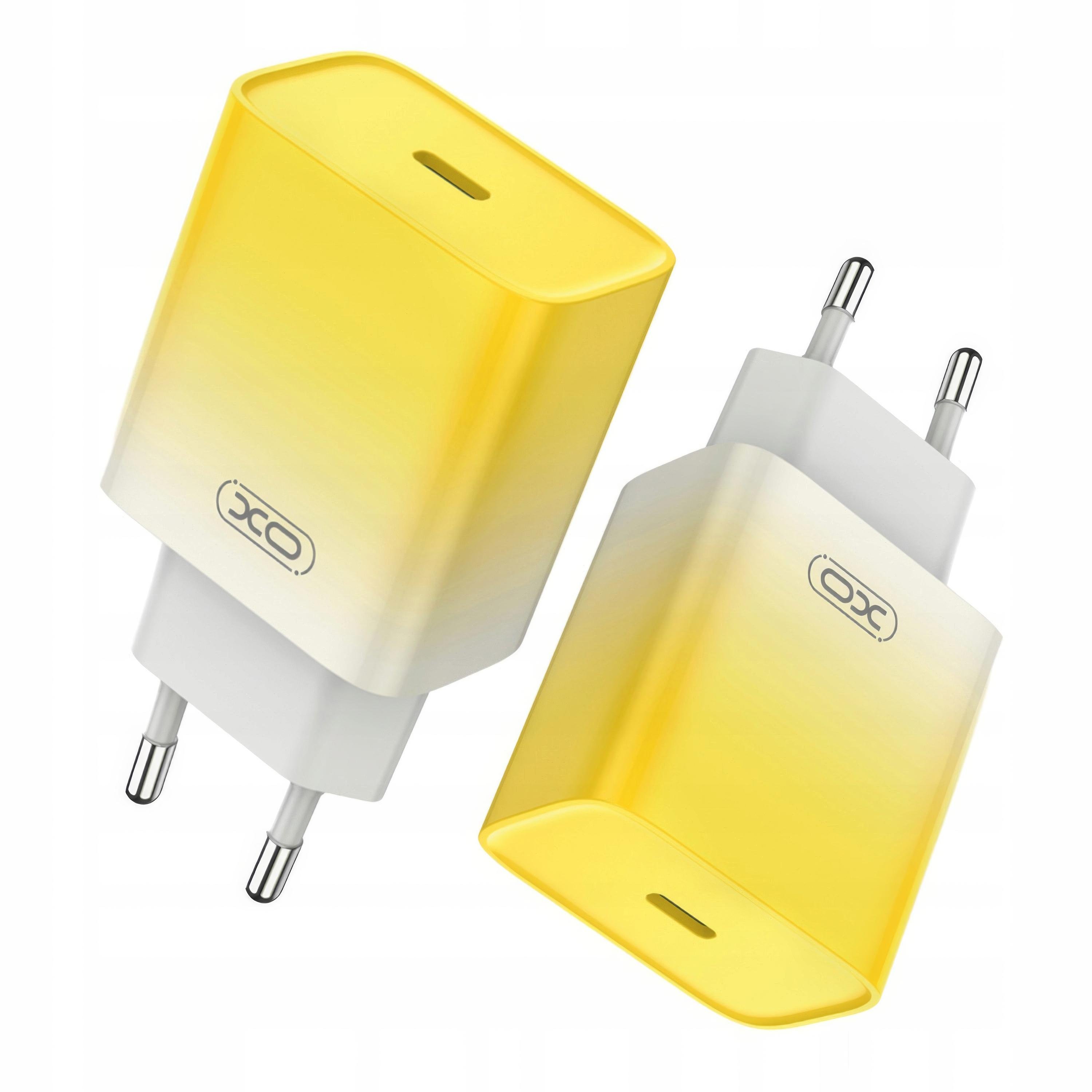 Зарядное устройство XO CE18 Type-C 30W с кабелем Type-C to Lightning Желтый (1010838-Yellow) - фото 4