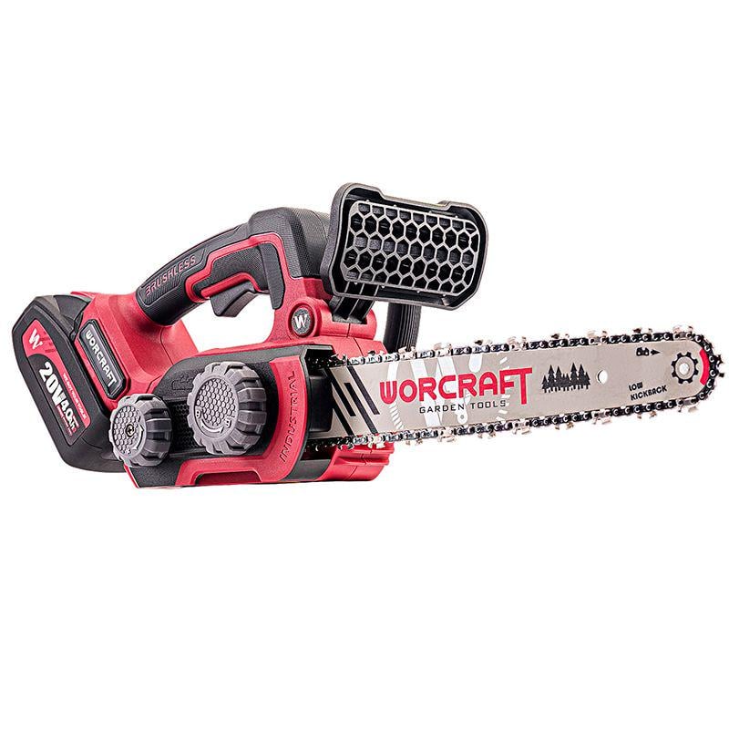 Электропила аккумуляторная Worcraft CGC-S20LiBA с аккумулятором 4А и зарядная шина 20 В 305 мм (43317)