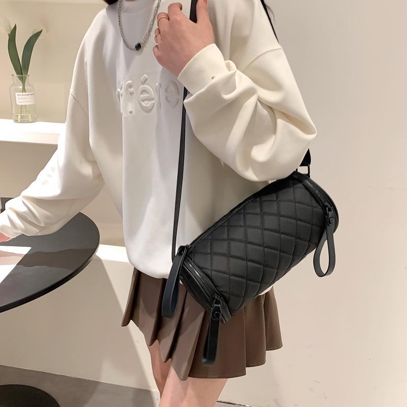 Сумка крос-боді RomiasBag стьобана жіноча Чорний (2101) - фото 4