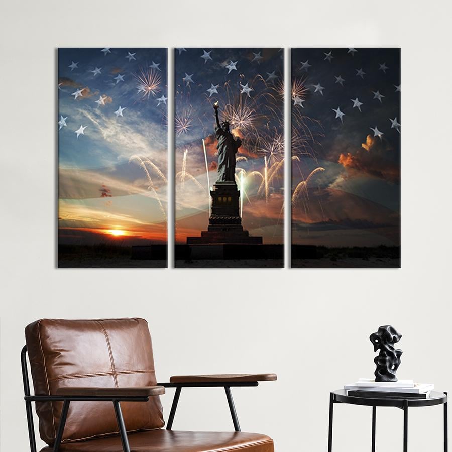 Модульная картина триптих Символ Америки 156x100 см (343-31)