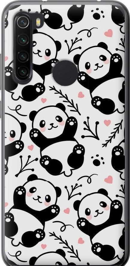 Чехол на Xiaomi Redmi Note 8 Панды (4318u-1787-42517)
