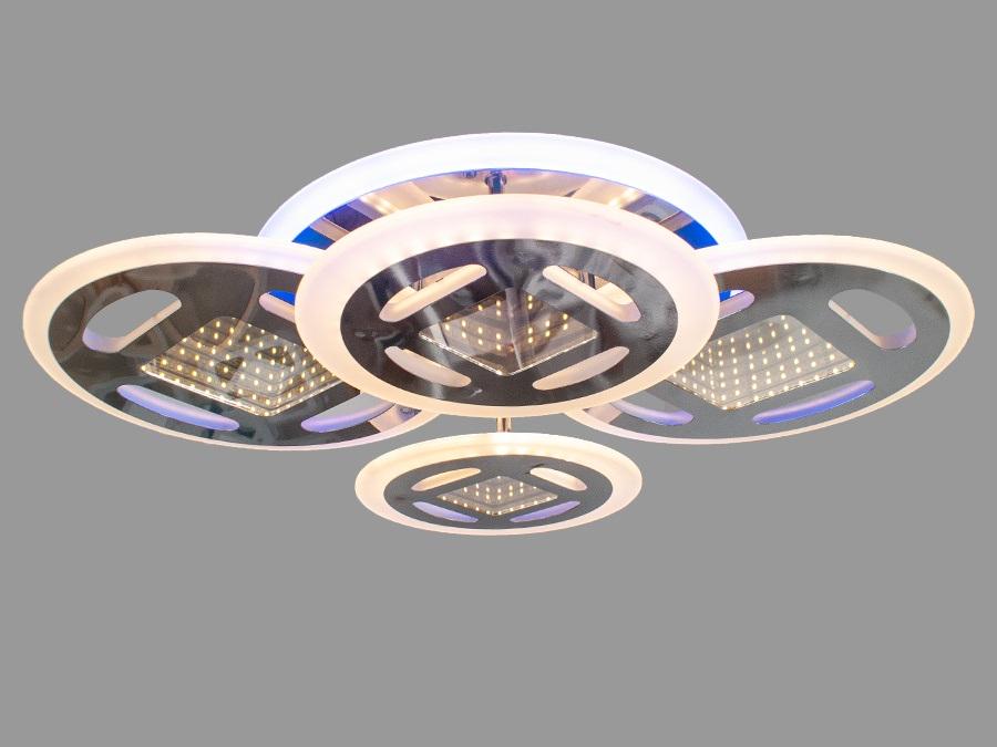 Люстра потолочная Octav с 3d эффектом 105 Вт (6016/2+2HR LED)