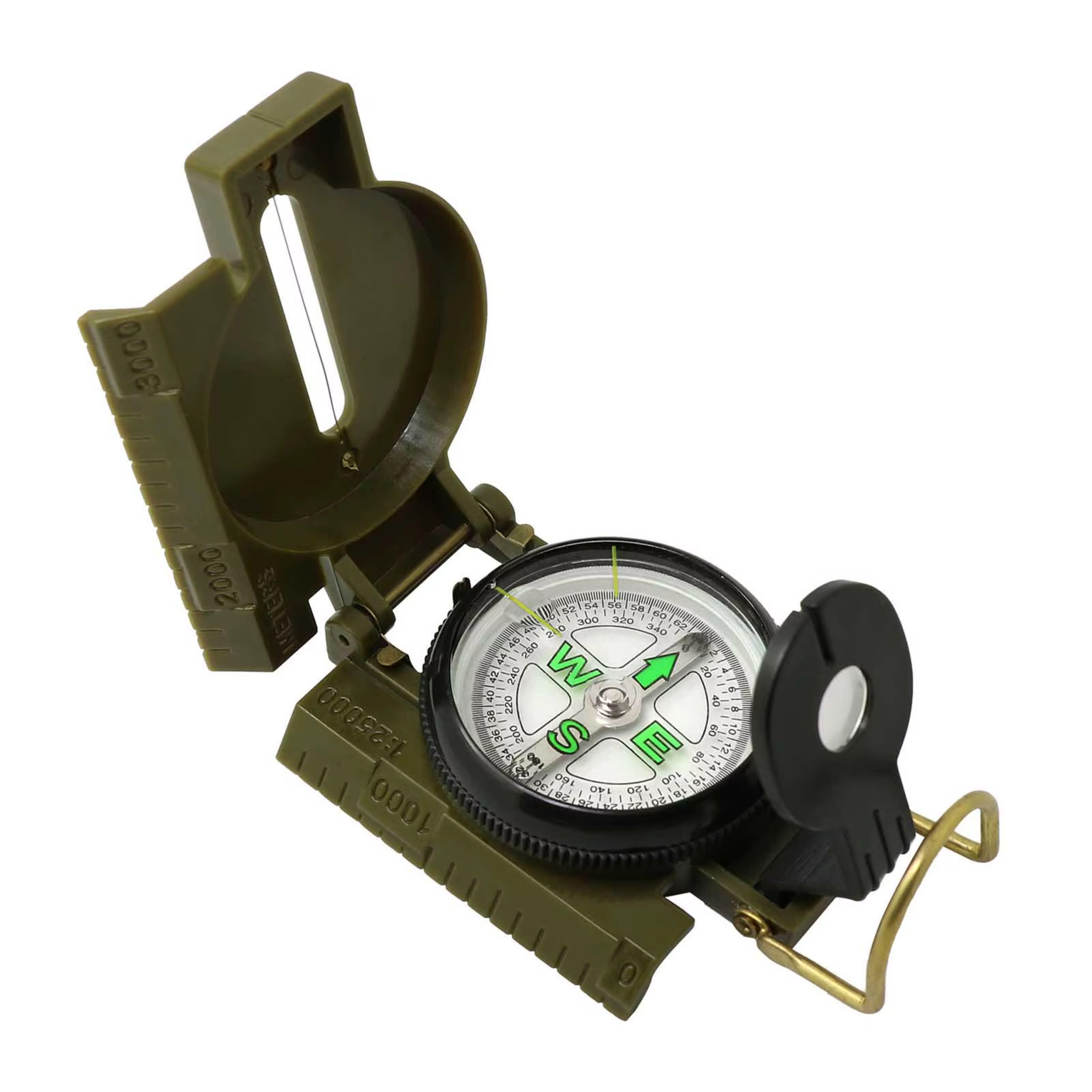 Компас туристичний складний 77х57х24 мм Хакі (1423)