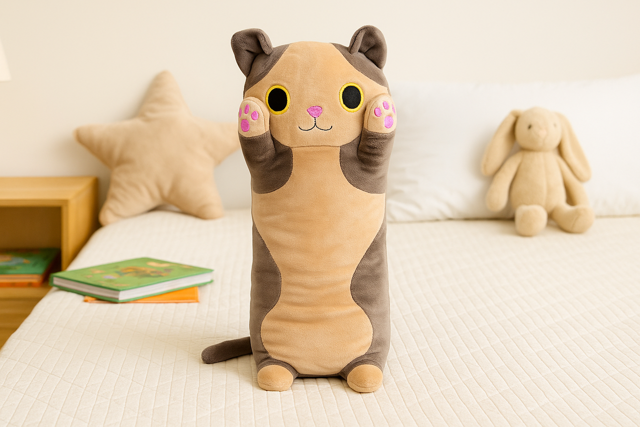 Игрушка-плед Нежная кошка Коричневый (5616-59-63) Игрушка-плед Нежная кошка Коричневый (5616-59-63)