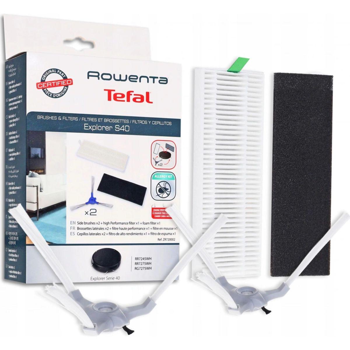 Набор щеток и фильтров HEPA для робота-пылесоса Serie 40/50 Rowenta (ZR720002) Набор щеток и фильтров HEPA для робота-пылесоса Serie 40/50 Rowenta (ZR720002)