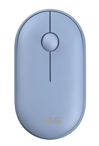 Компьютерная мышка беспроводная оптическая 2E MF300 Silent Stone Bluetooth/USB 2,4GHz 1600 dpi 3 кнопки до 10 м 1xAA Cиний (2E-MF300WBL)