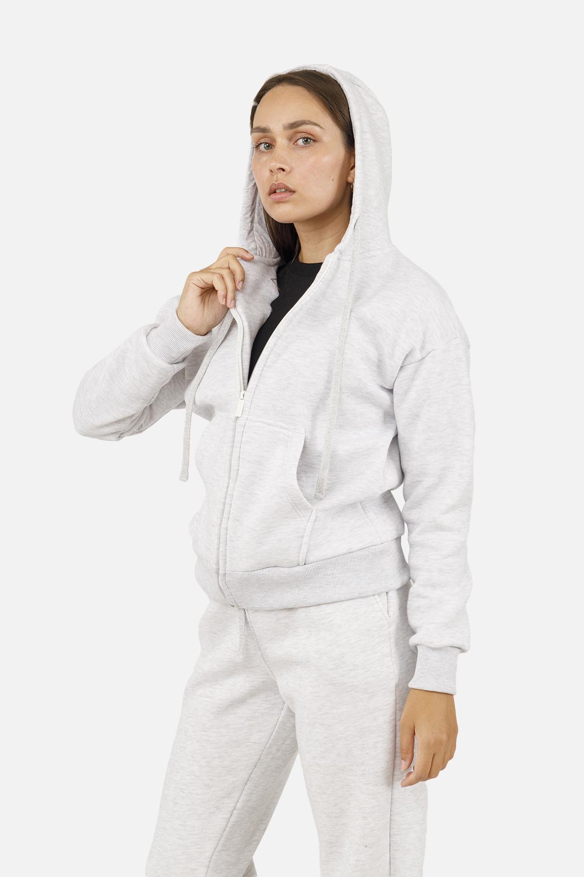 Толстовка женская ЦБ-00254552 р. 44 Светло-серый (SKT001004583) - фото 2 Толстовка женская ЦБ-00254552 р. 44 Светло-серый (SKT001004583) - фото 2