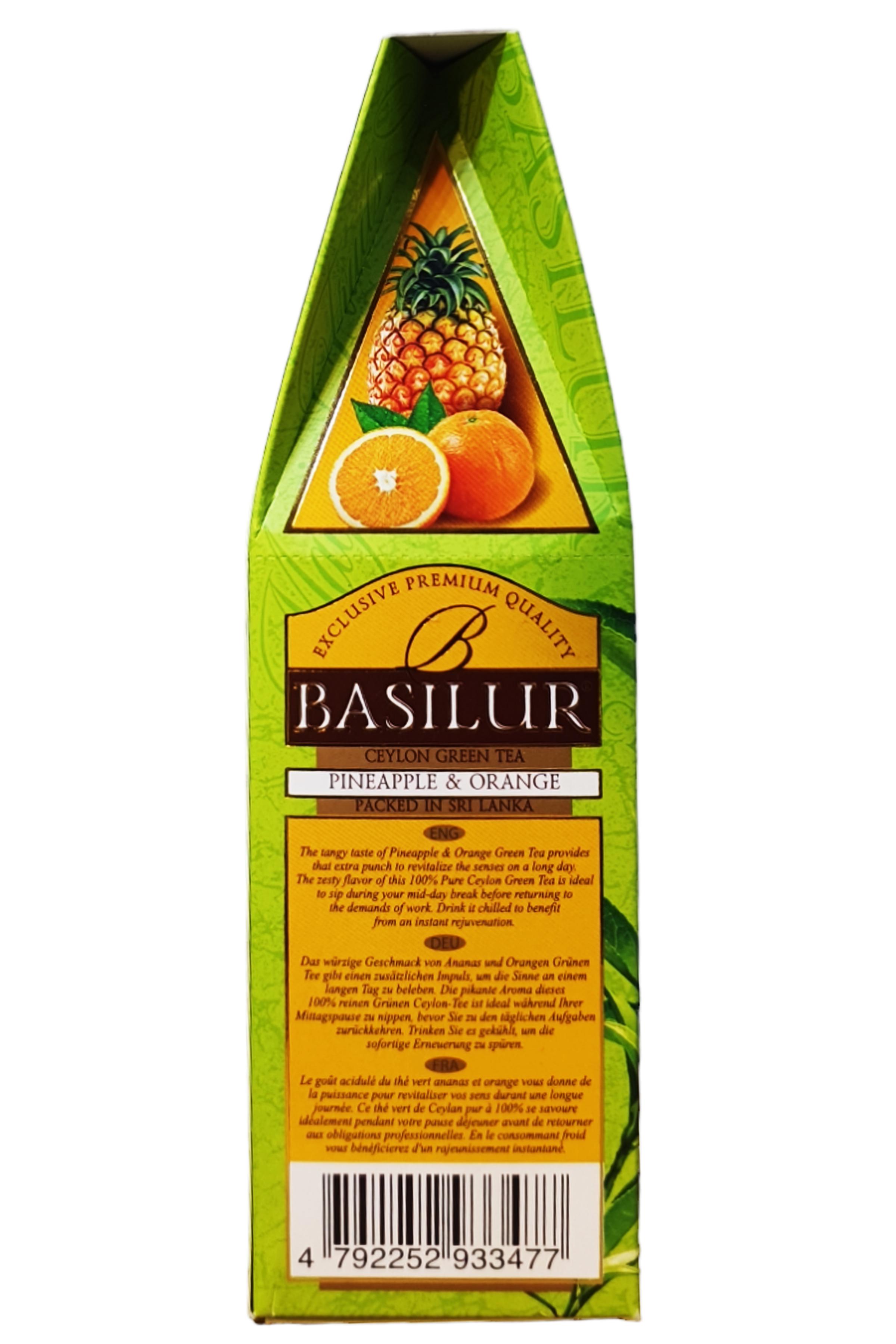 Чай зеленый Basilur Магические Фрукты Ананас и Апельсин 100 г (59026) - фото 5 Чай зеленый Basilur Магические Фрукты Ананас и Апельсин 100 г (59026) - фото 5