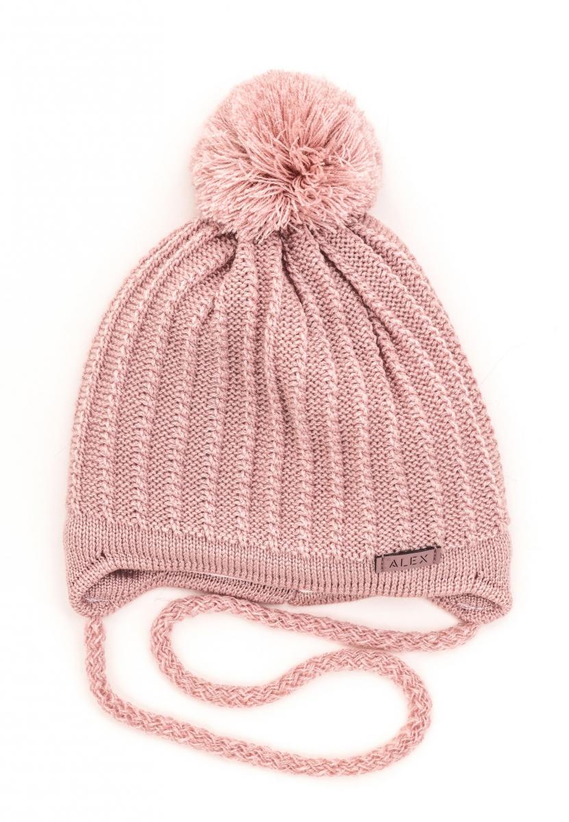 Шапка детская зимняя Alex Виола 40-44 см Пудровый