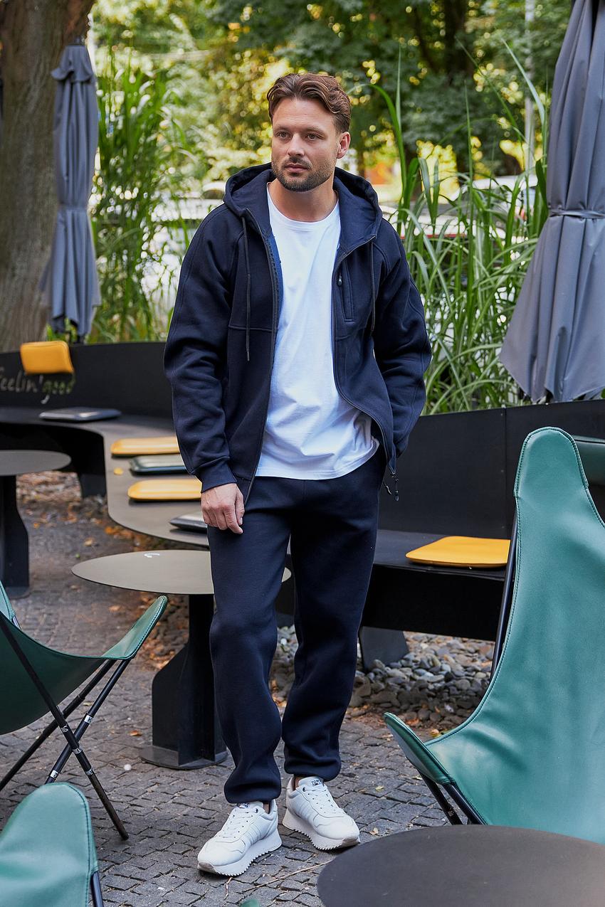 Костюм спортивный мужской L Темно-синий (М83.4)