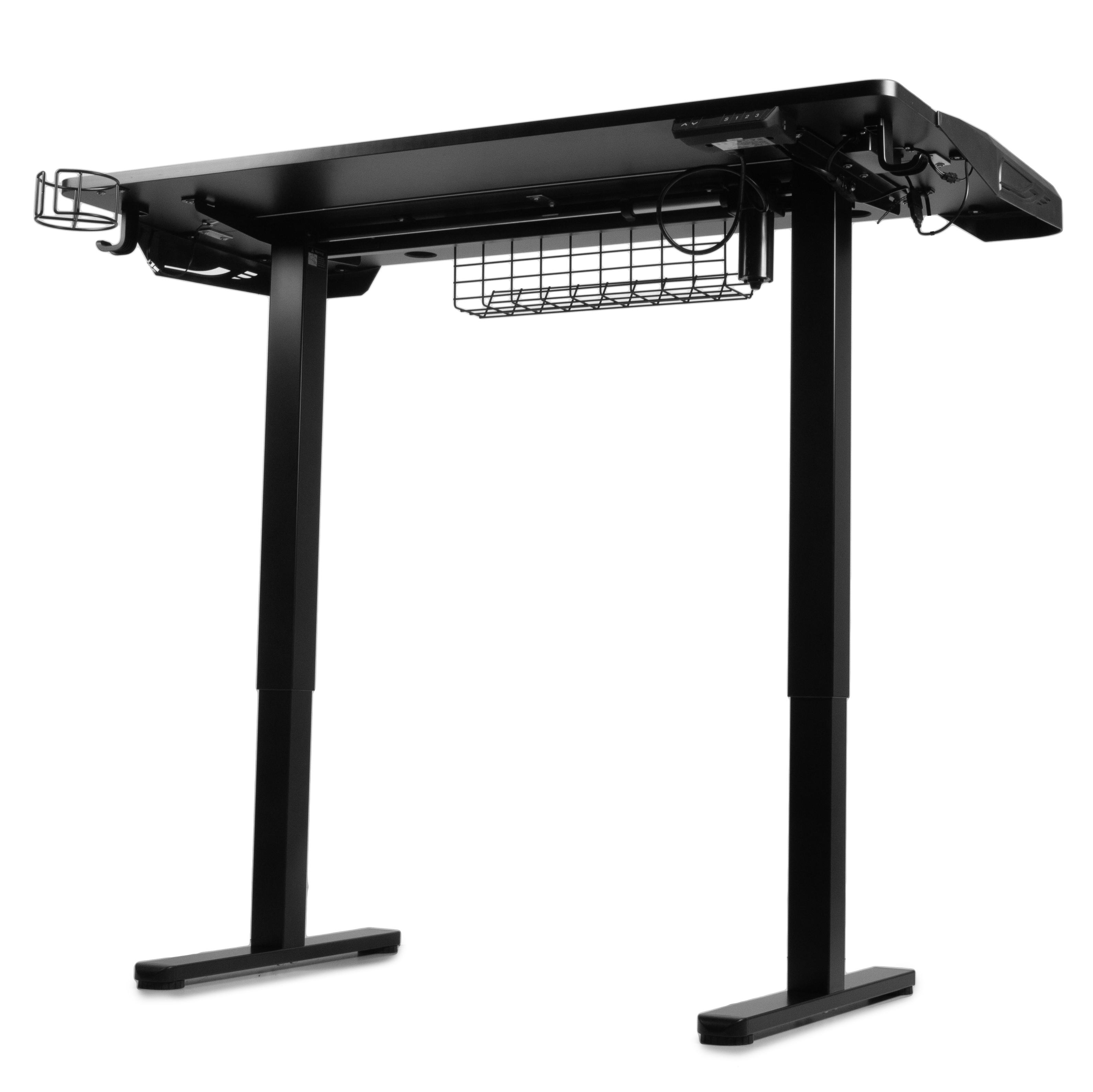 Стіл комп'ютерний регульований Barsky StandUp Game RGB-LED 1200х600 см Чорний (BST-01led) - фото 6