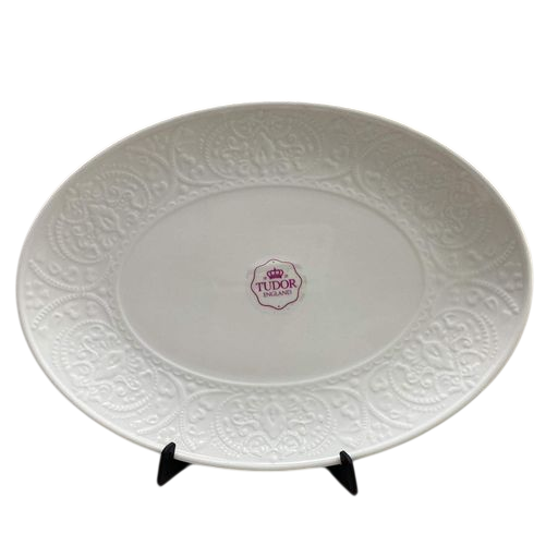 Блюдо овальное КОРОНА Tudor фарфоровое 31 см (TU3159-1)