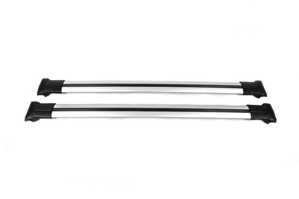 Перемички на обычные рейтинги без ключа Can V1 для Toyota Land Cruiser Prado 250 2023- рр. алюминий/пластик 2 шт. до 138 см Серый (166078)